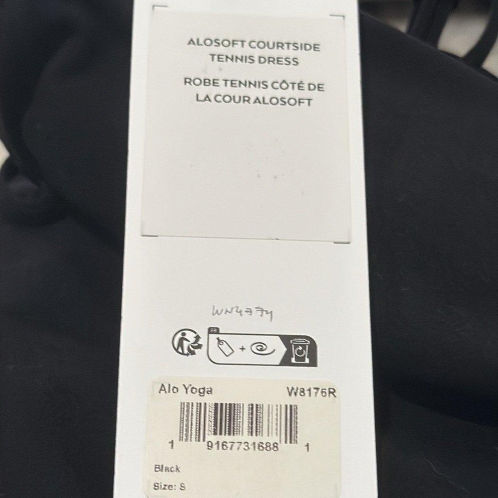 ALO Alosoft Courtside Tennis Dress - Black size Small NWT - Picture 3 of 6